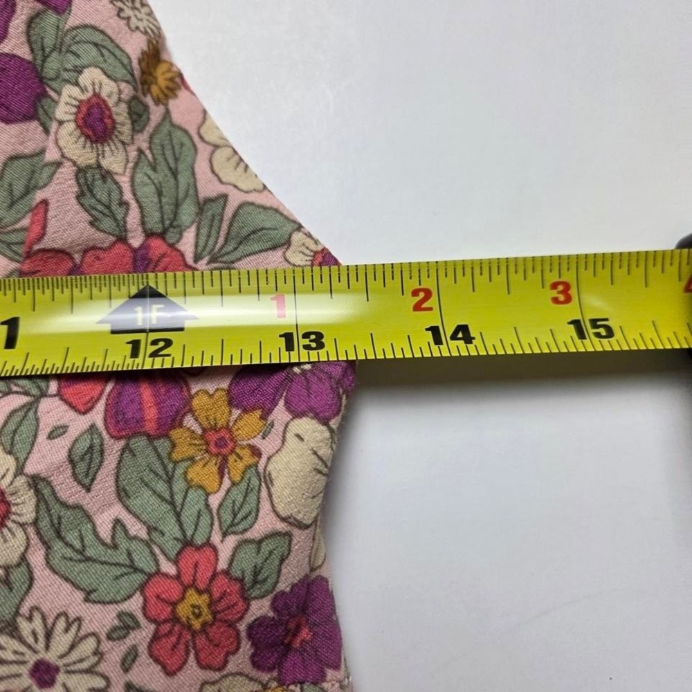 VTG Rewind Y2K Floral Print Crop Top Tank Women's Summer Flowers Size Medium - Picture 5 of 6